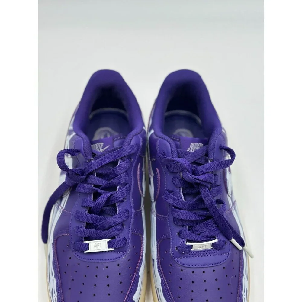Nike Shoes Air Force 1 Low '07 QS Purple Skeleton Size 9 CU8067-500